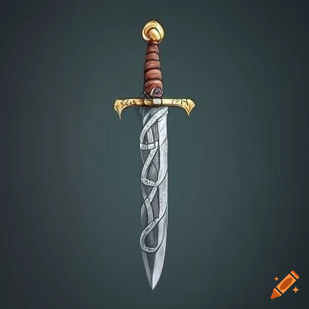 Viking sword with runic inscription, potential tattoo idea