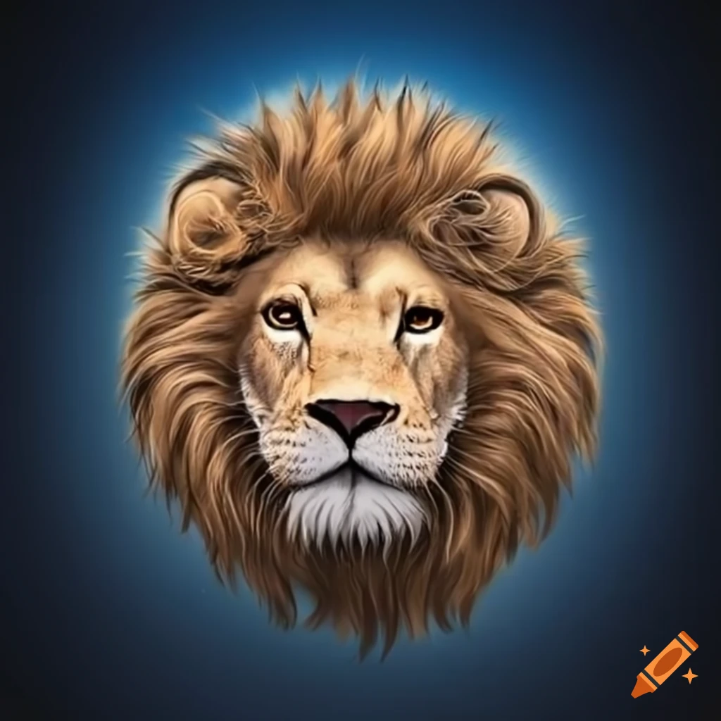 Zodiac sign depicting a lion
