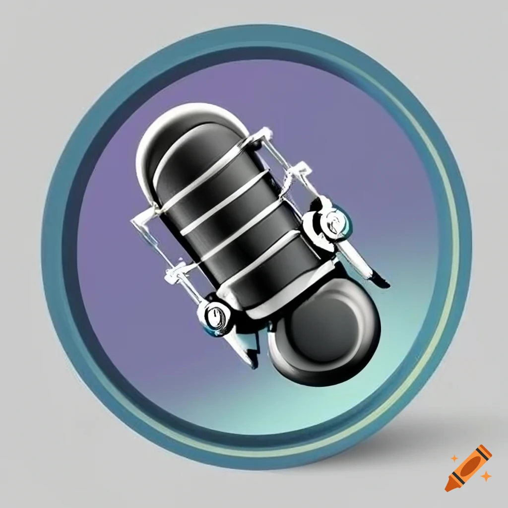 Podcast text circle