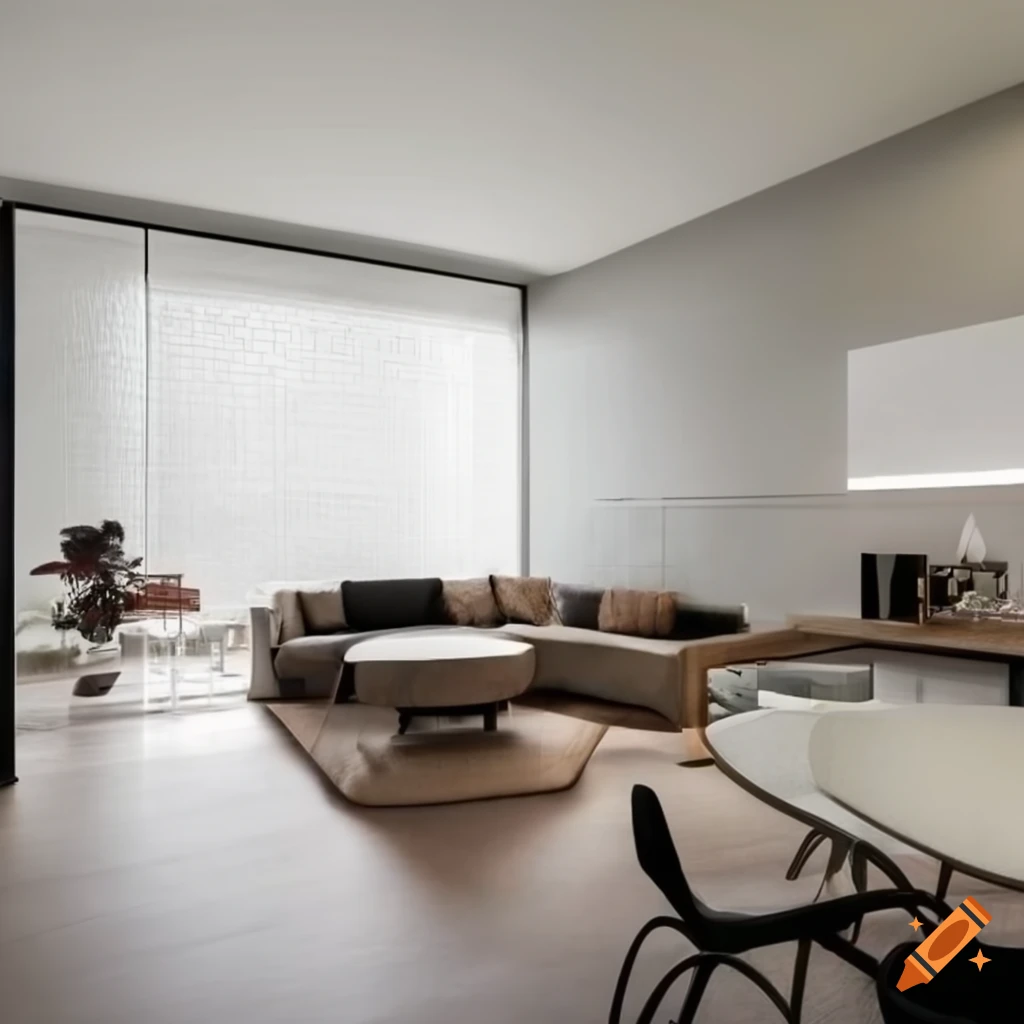 Modern, exclusive, and minimalist interior of a Mexico City apartment residence
