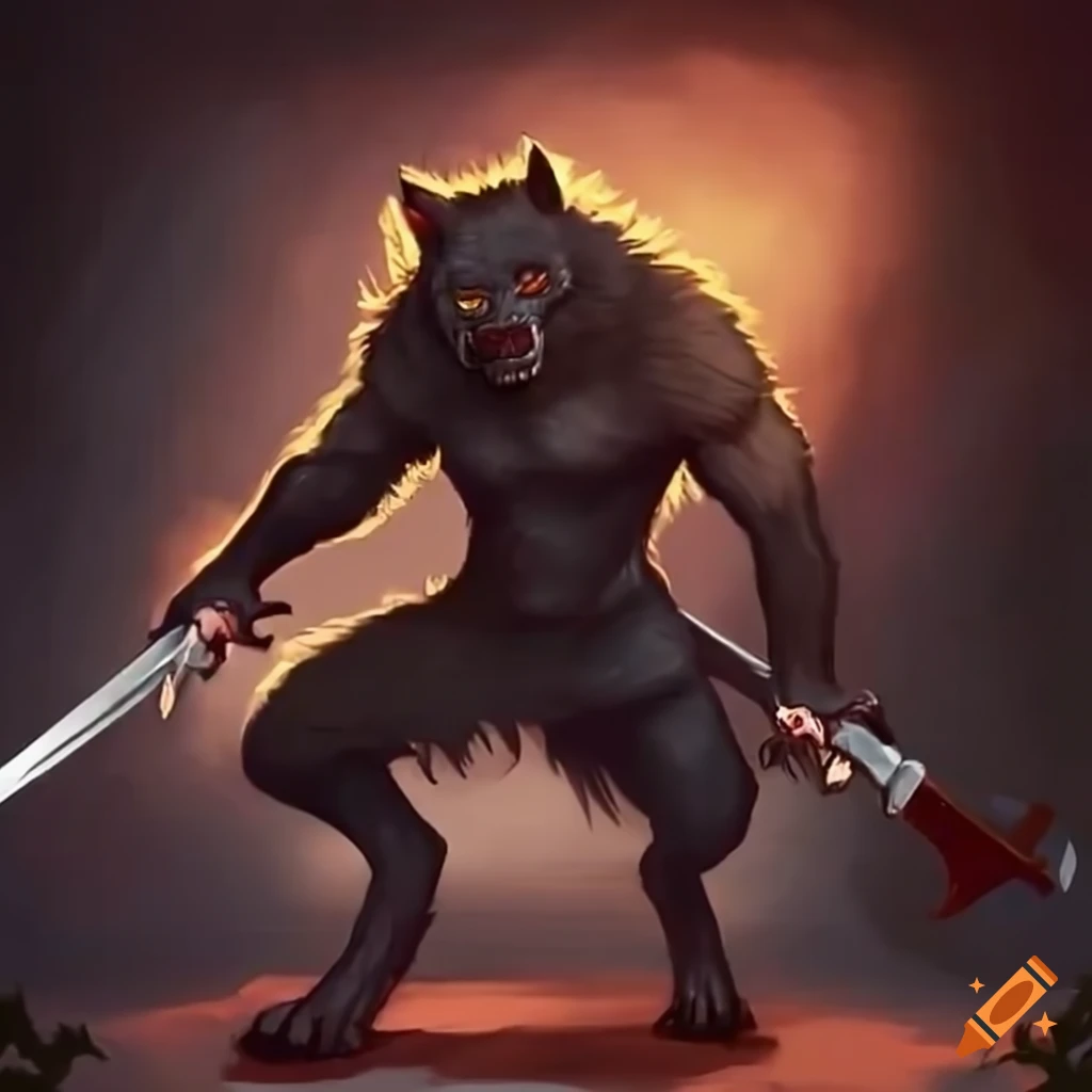 Werewolf with sword
