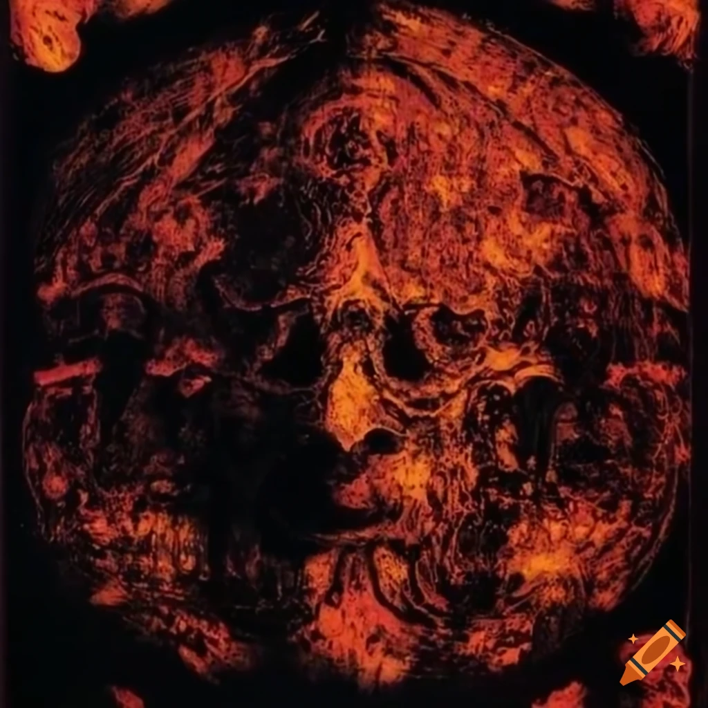 Baroque baron in an esoteric landscape inspired by artists like John Martin, H.R. Giger, and Salvador Dali