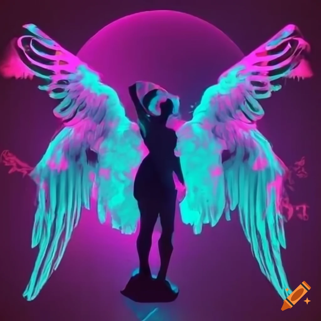 Vaporwave angel