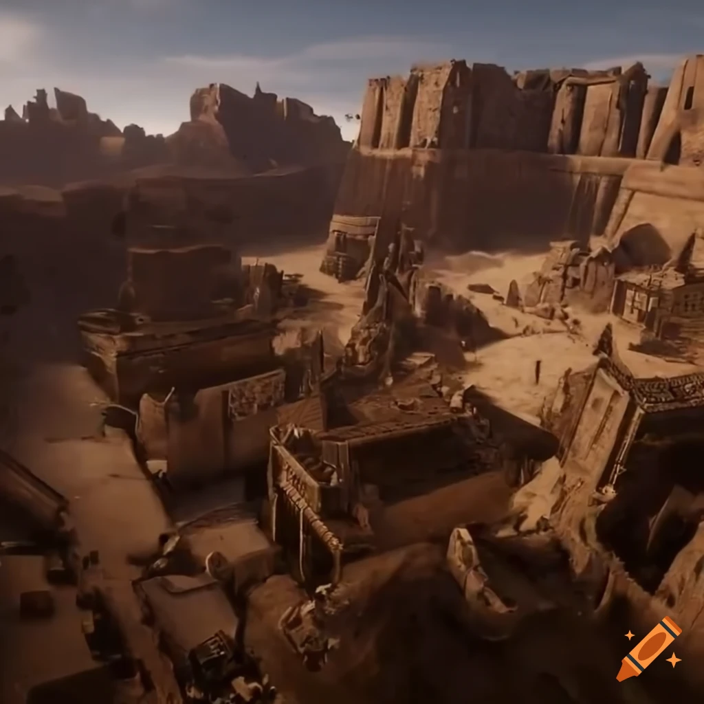 Aerial view of ancient civilizations at war on the battlefield in Unreal Engine 5