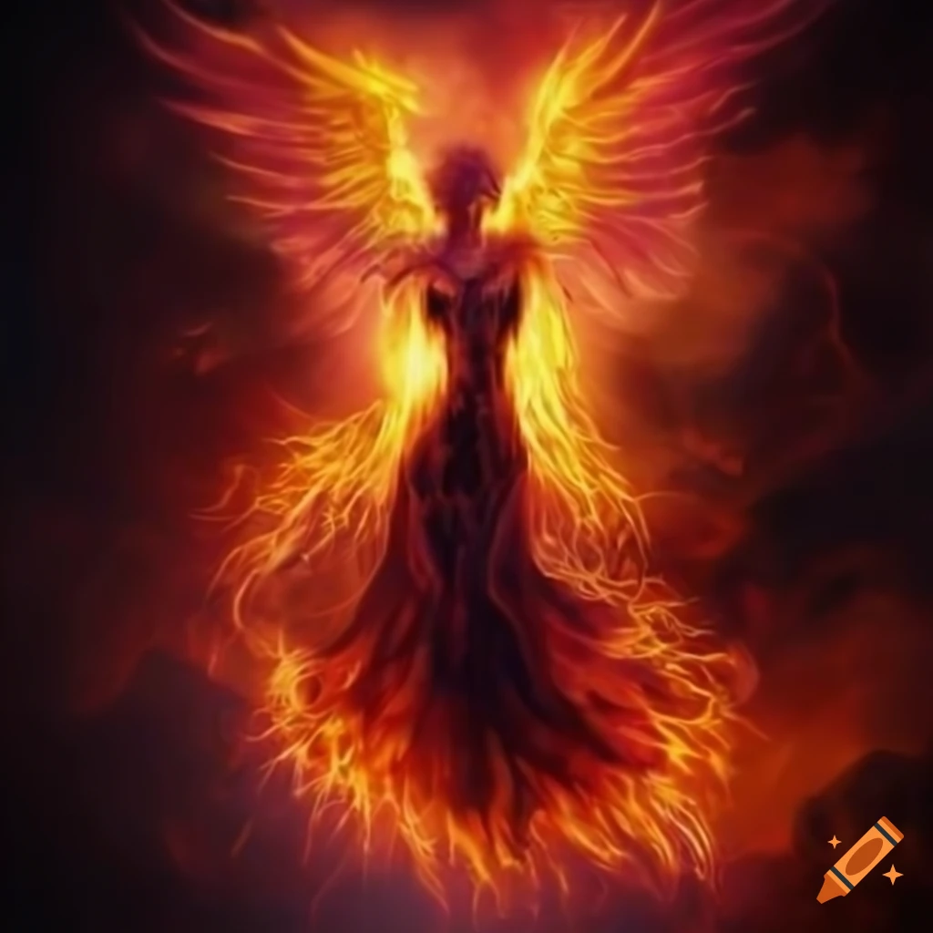 Glowing dark Phoenix