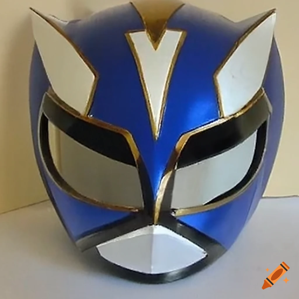Owl-shaped superhero mask resembling a power ranger helmet