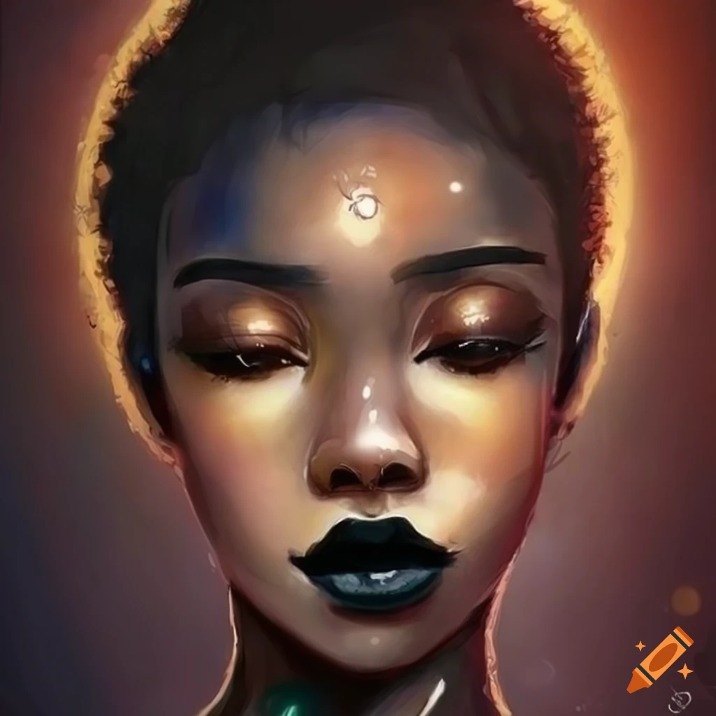 Portrait of Aunna Harris showcasing her captivating eyes and beauty on