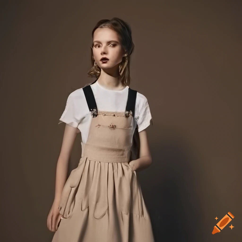 Paper pinafore dress