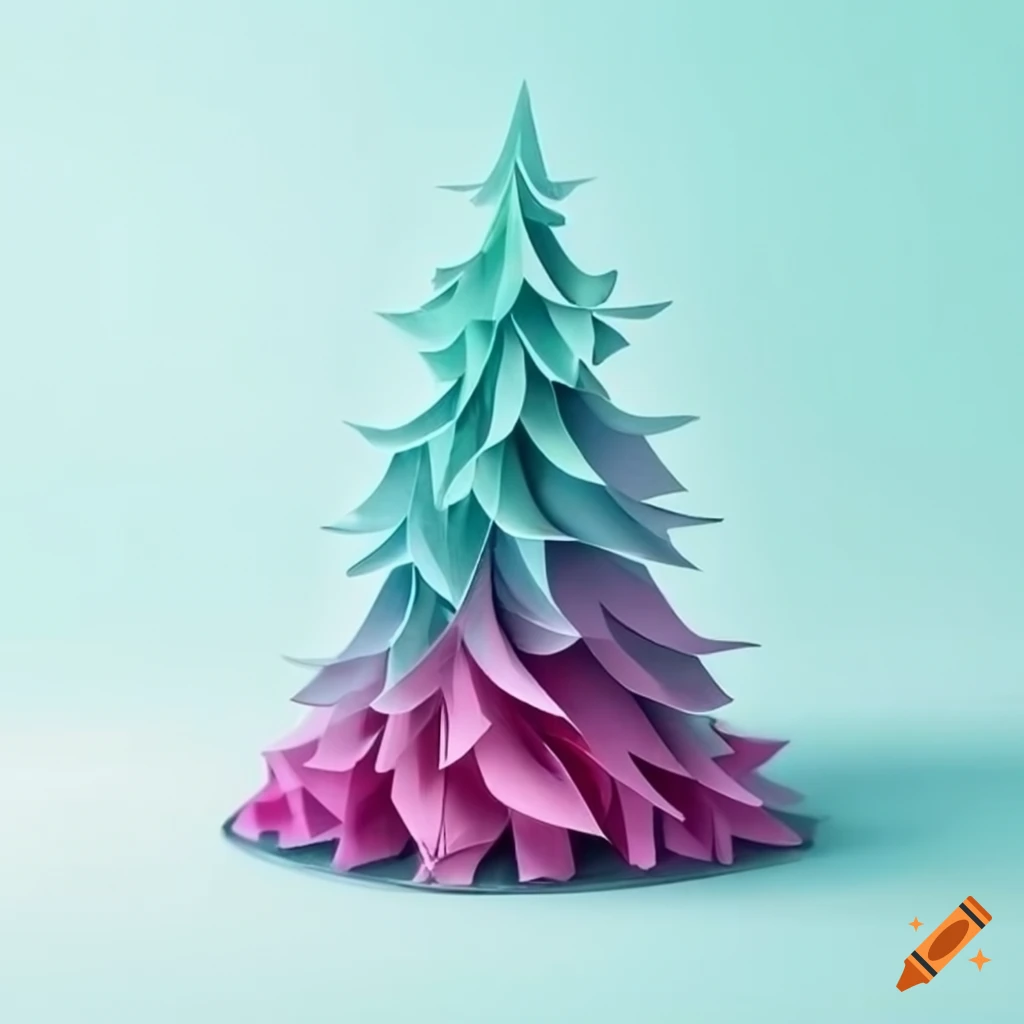 Intricately designed paper forest with magical pop-up elements
