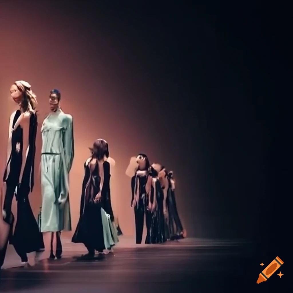 Models walking the runway at a fashion show
