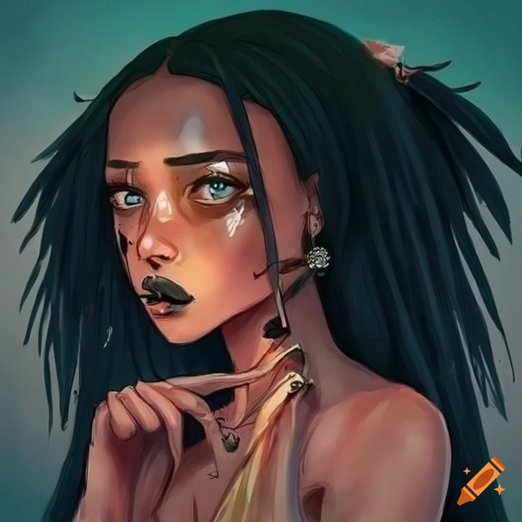 Portrait of aunna harris showcasing her captivating eyes and radiant