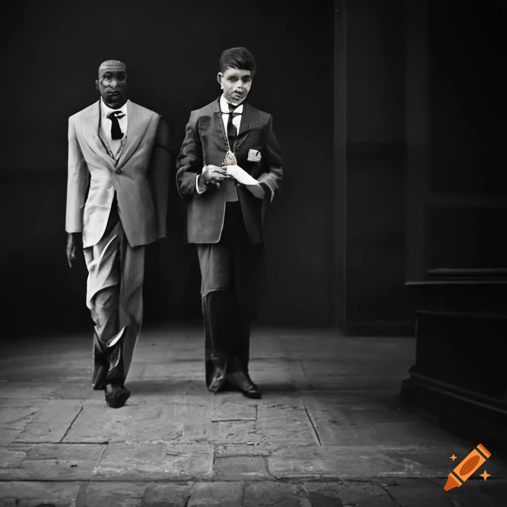 Young man and priest walking together in friendship and moral discussion