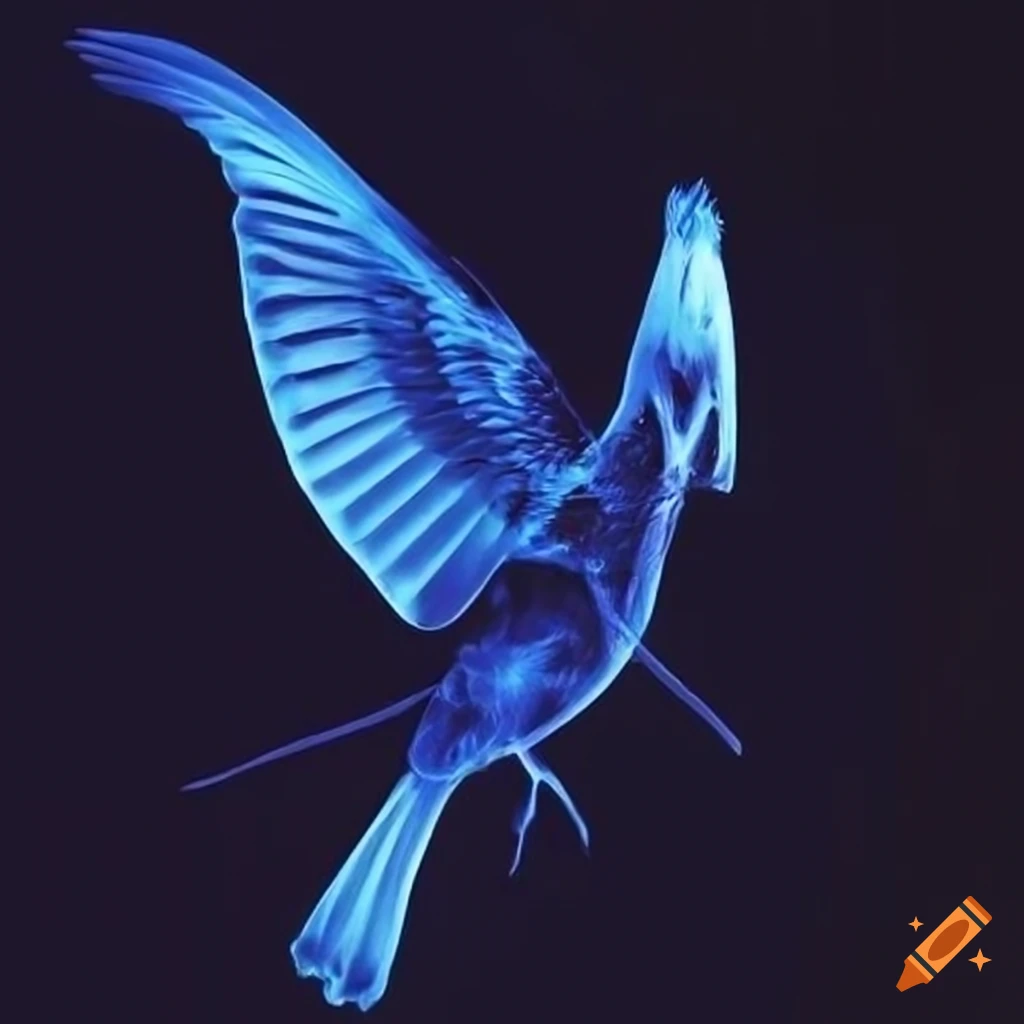 X-ray of a mockingjay bird