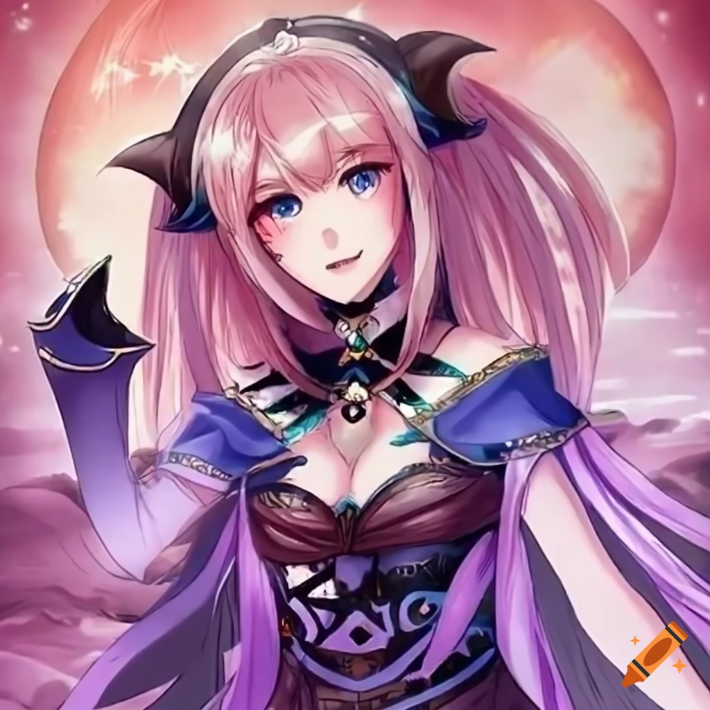 Anime style princess casting spell with cosmos stars and jellyfish beauty, featuring gothic star fire passion