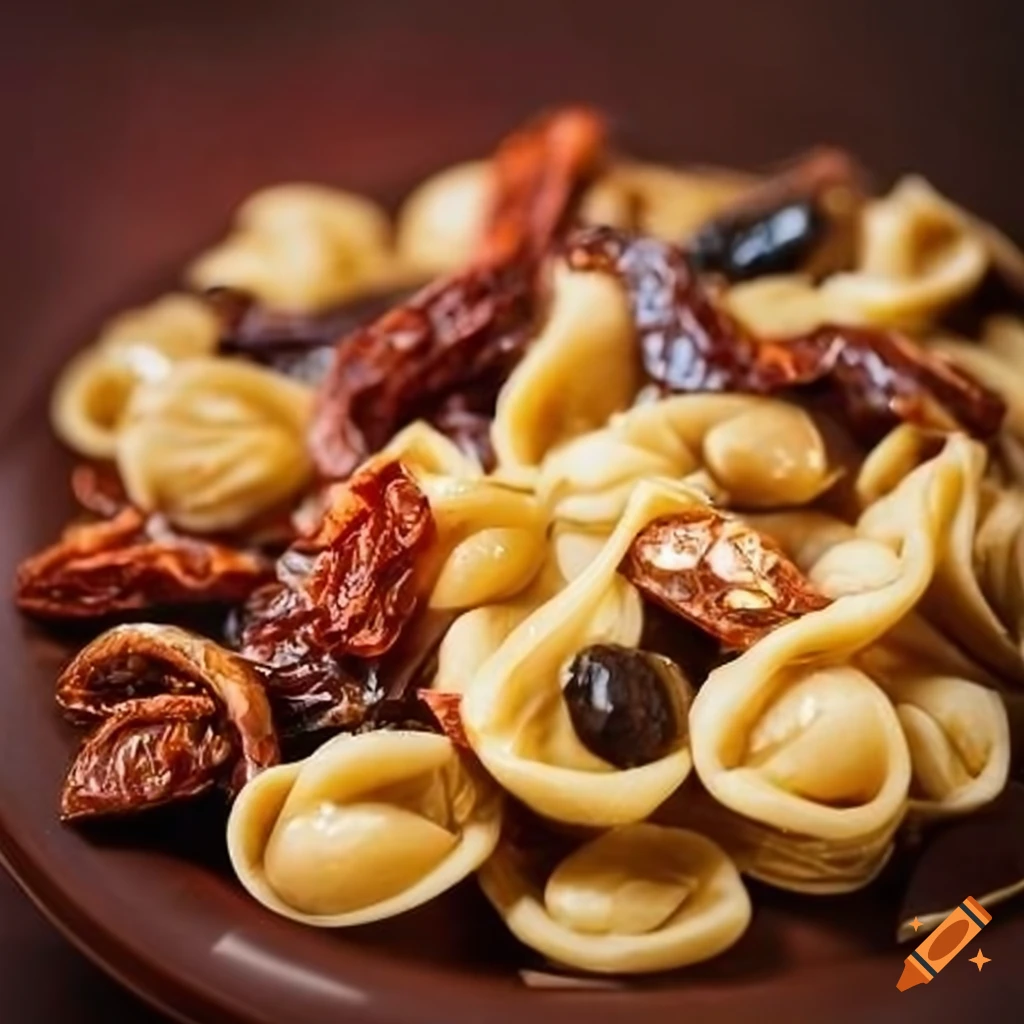 Sundried cherry tomatoes, almonds, anchovies, olives, chocolate