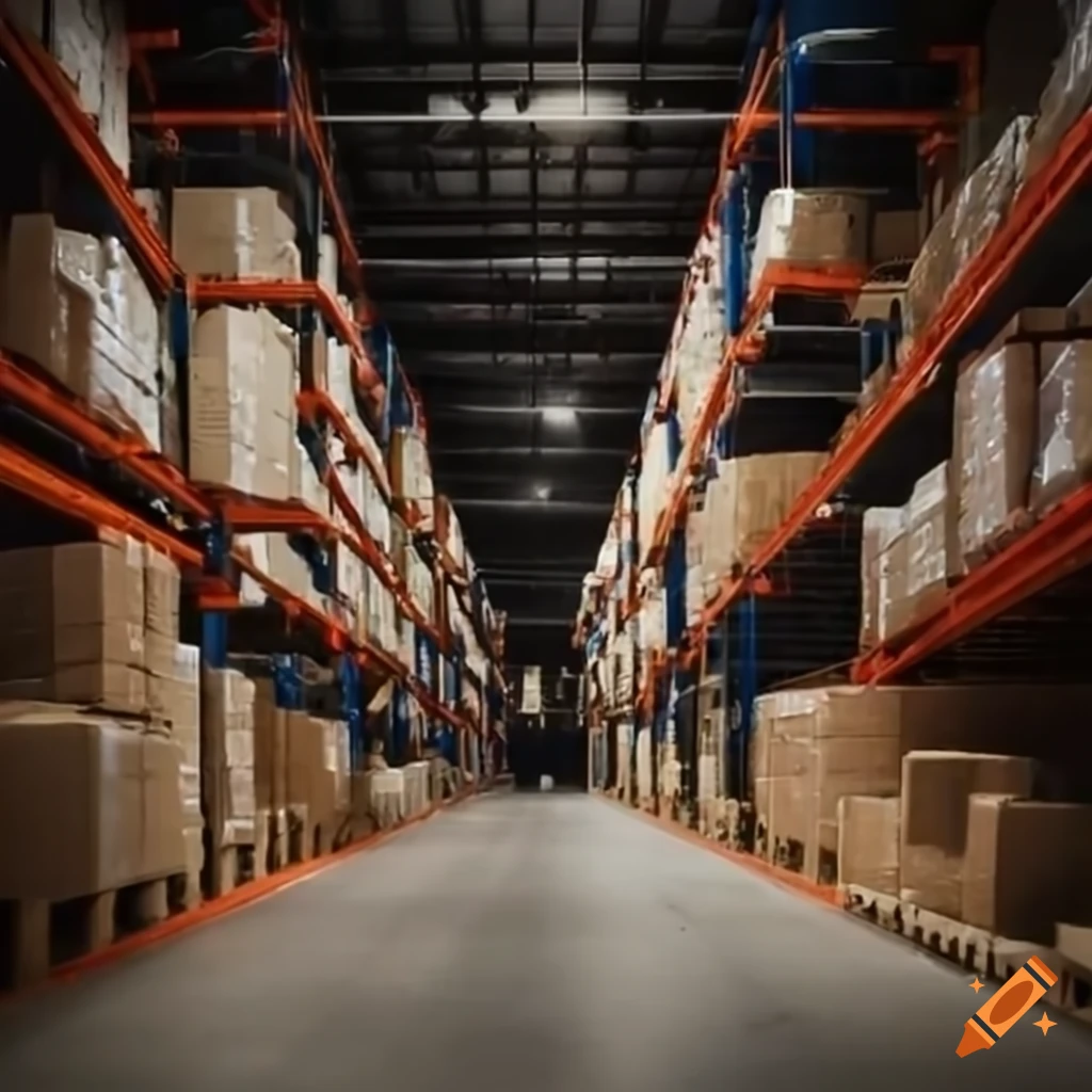 Warehouse team at work