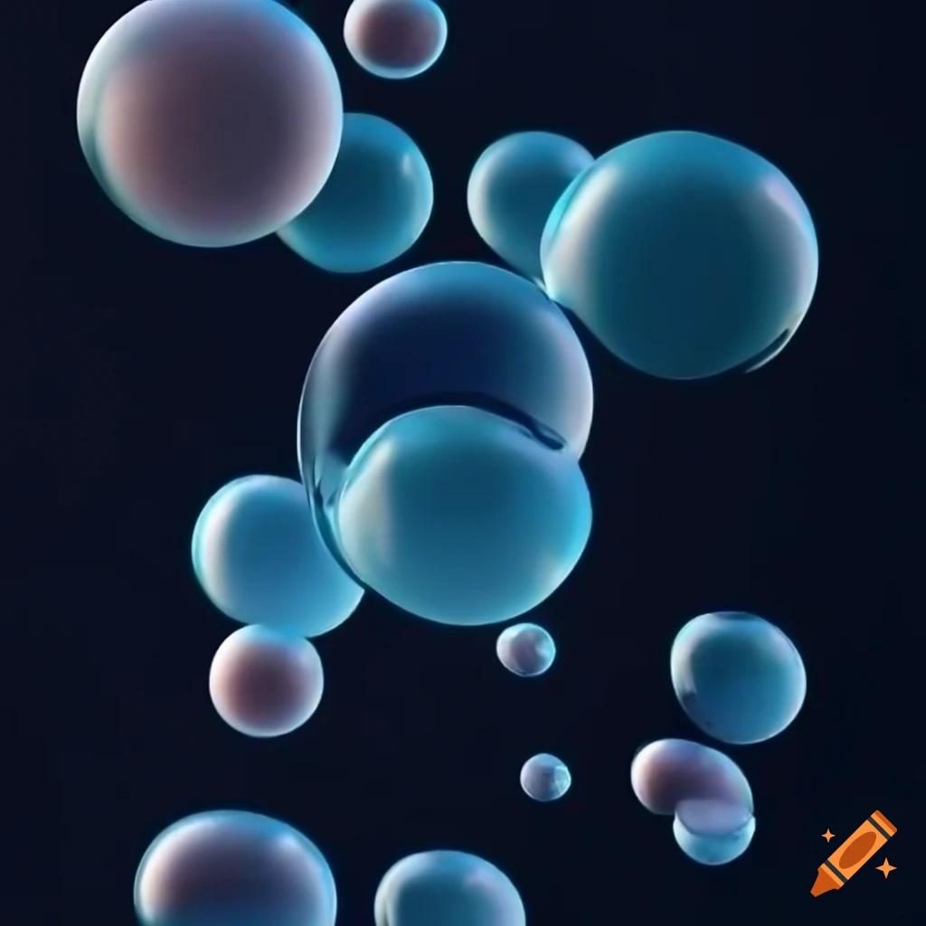 3D art of bubbles