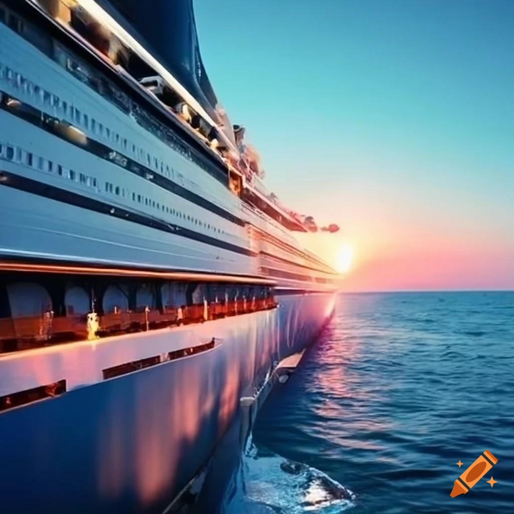 On the deck of a cruise ship