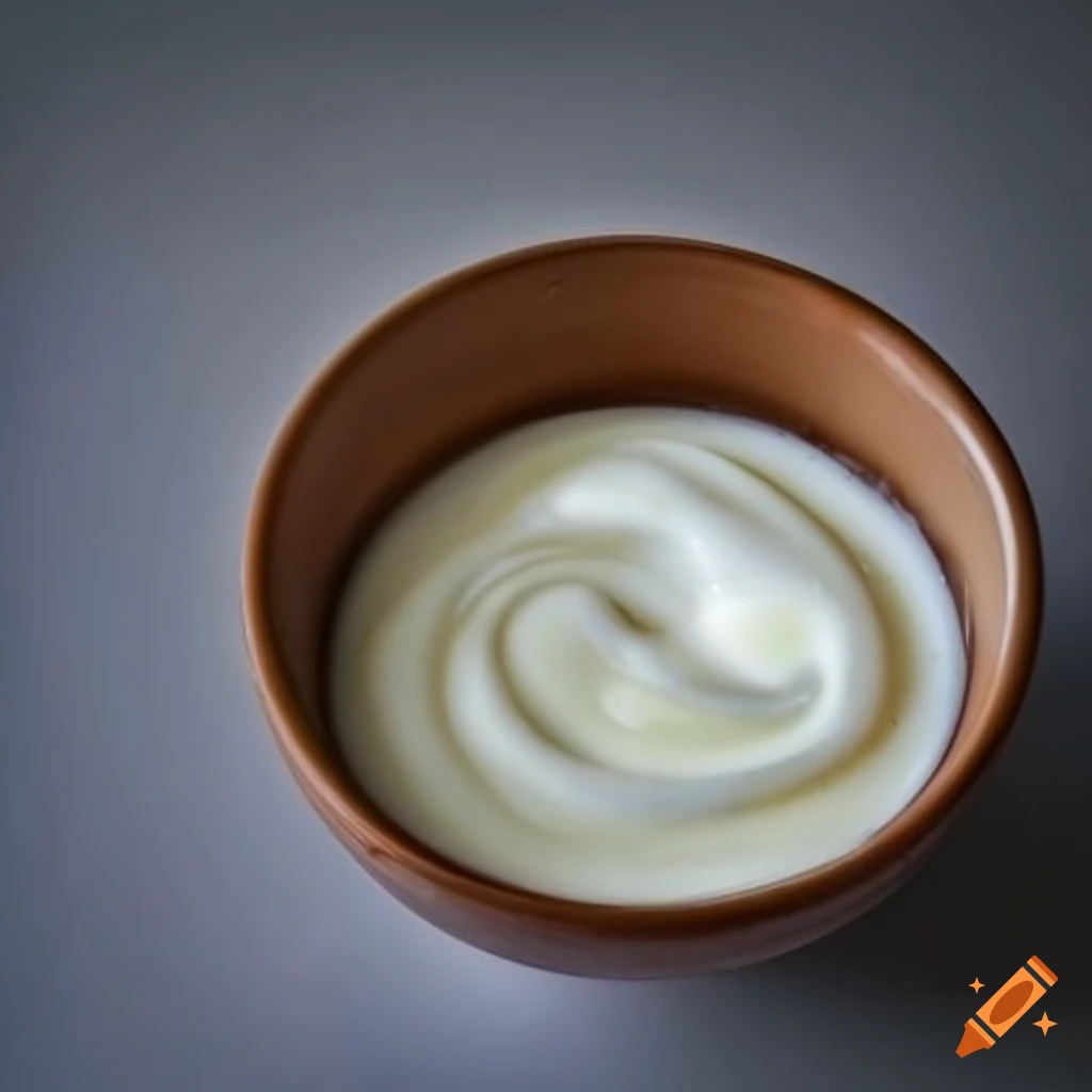 Bowl of creamy and delicious yogurt