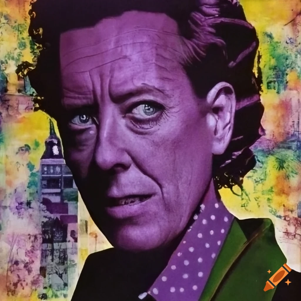 Richard E Grant as Doctor Who in a vintage-style movie poster