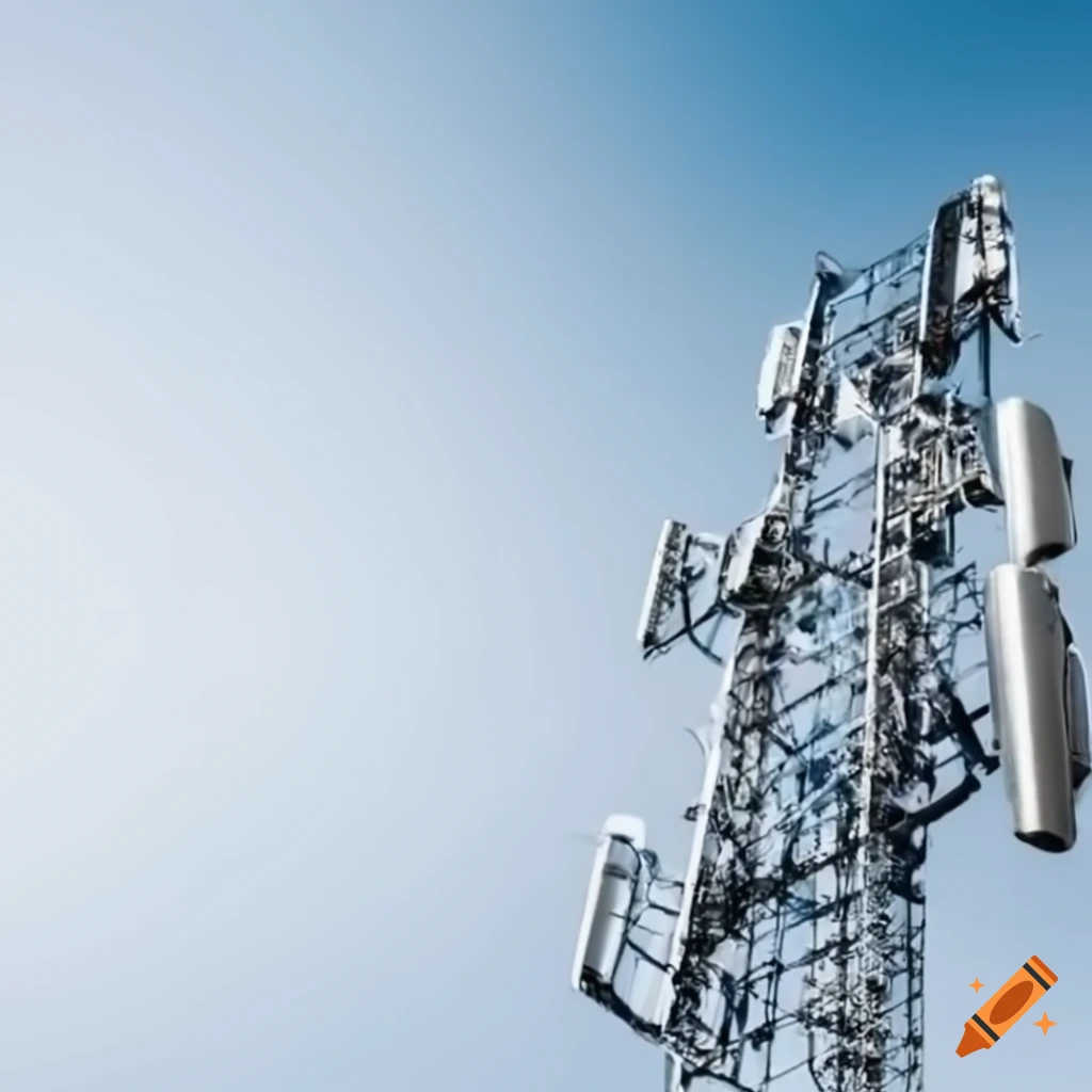 Redes de telecomunicaciones sobre fondo blanco para zoom