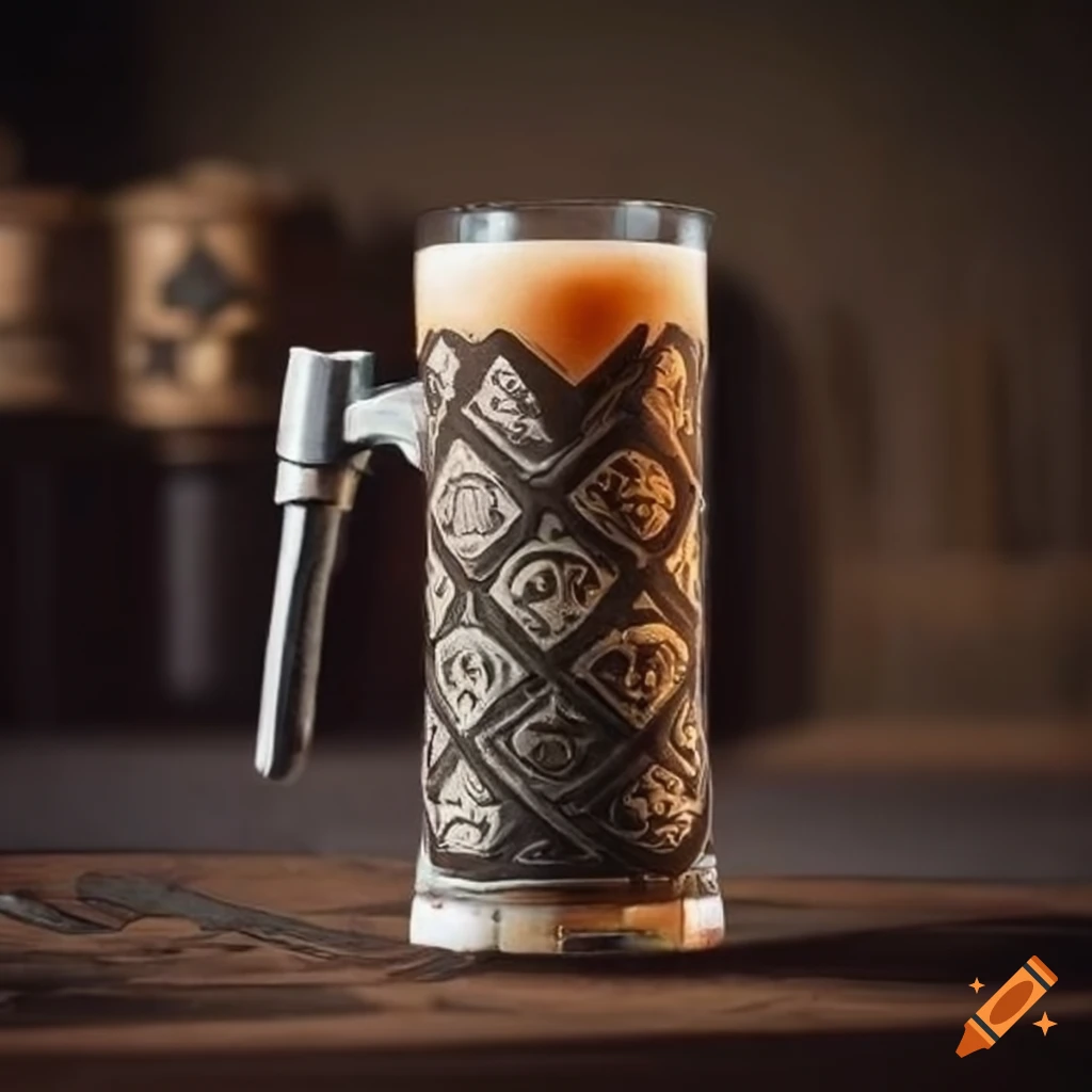 Ironforge Brewing Co Dwarven Stout branded big hammer