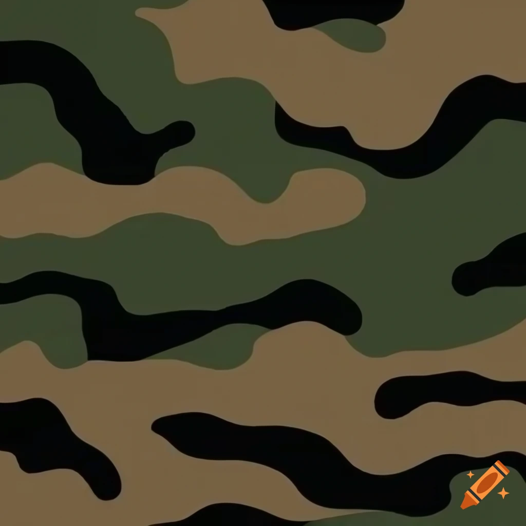 Realistic military camouflage background in green, black, and brown for wallpaper