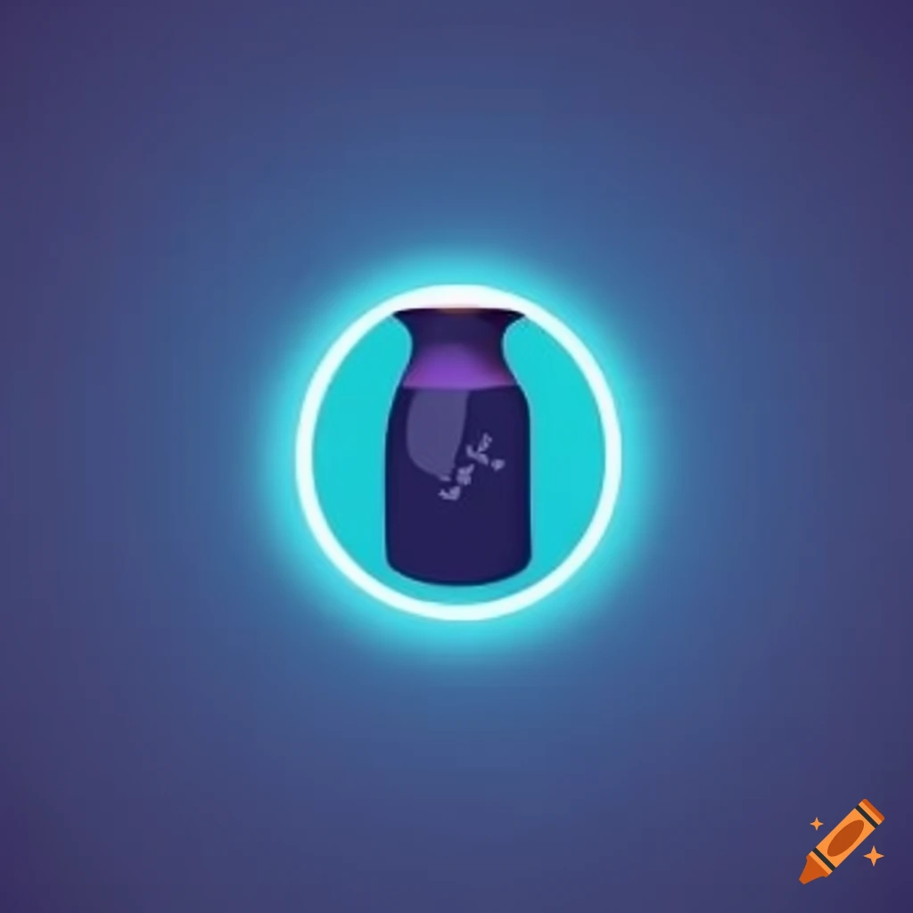 Round logo design for a milk company