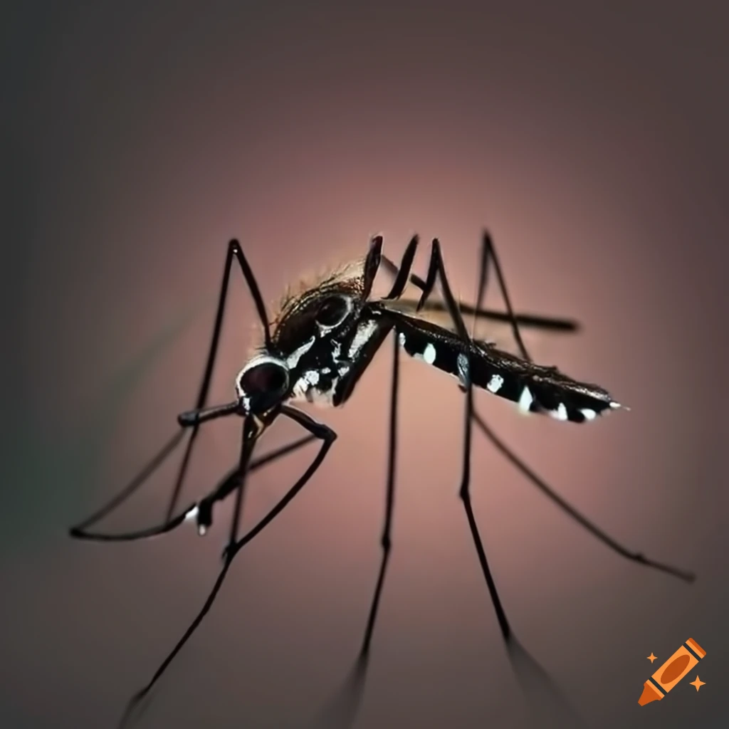 Close up of a mosquito