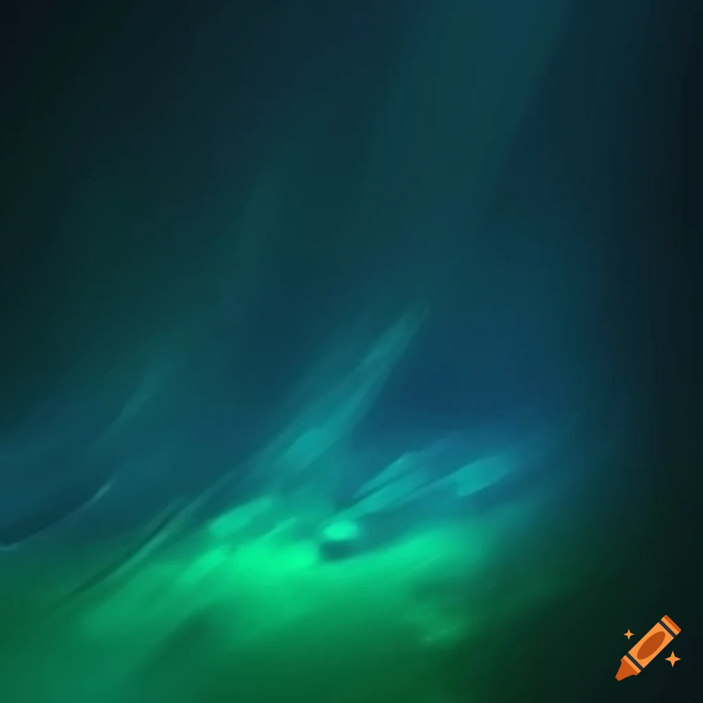 Green to blue web divider with light beams in a 16:9 aspect ratio
