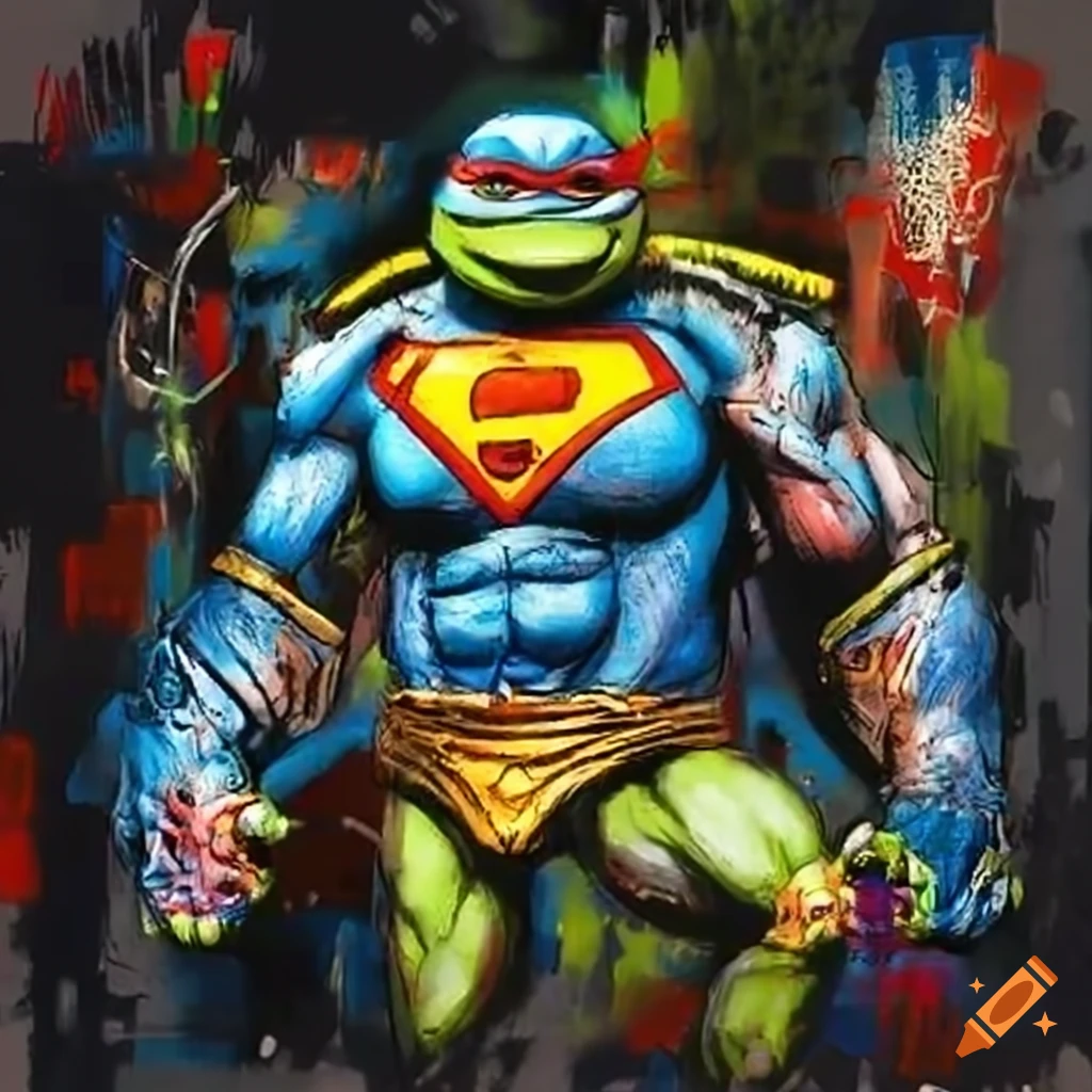 Muscular supervillain Brute Force with blue skin and mutant frog-like face