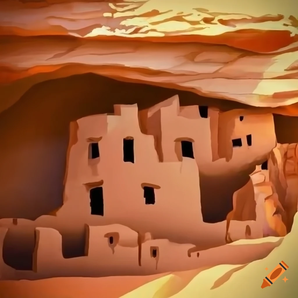 Native American cliff dwelling
