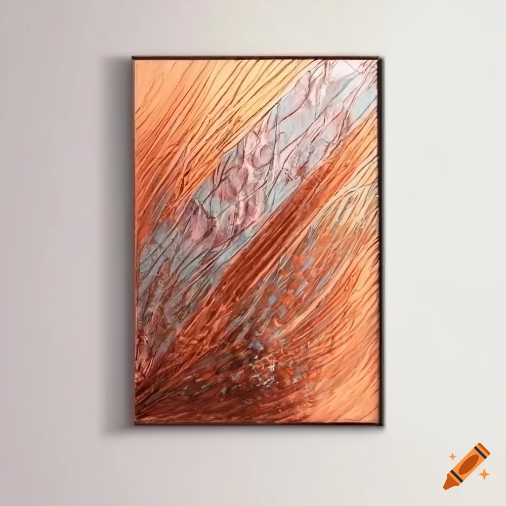 Geometric wall art with copper wire, aluminum foil, and sheets