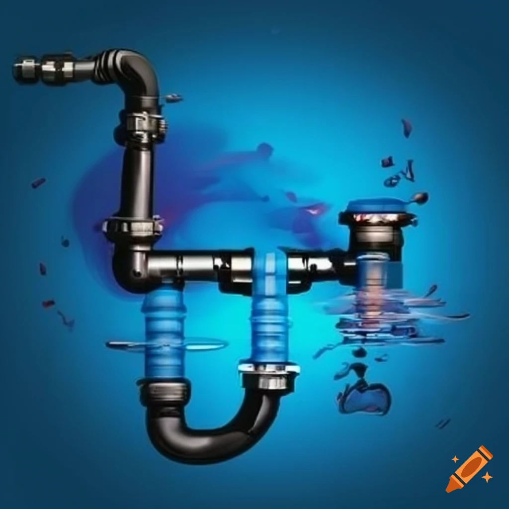 Header image for plumbing services website in blue tones