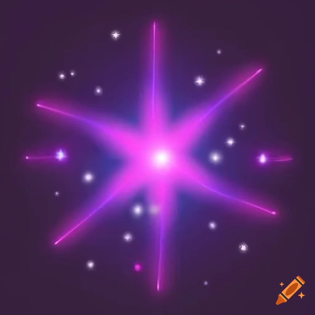 Purple background with sparkling star effects