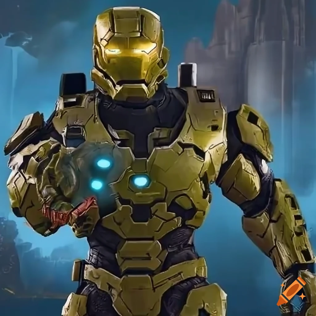 Fusion of IronMan with Master Chief from Halo