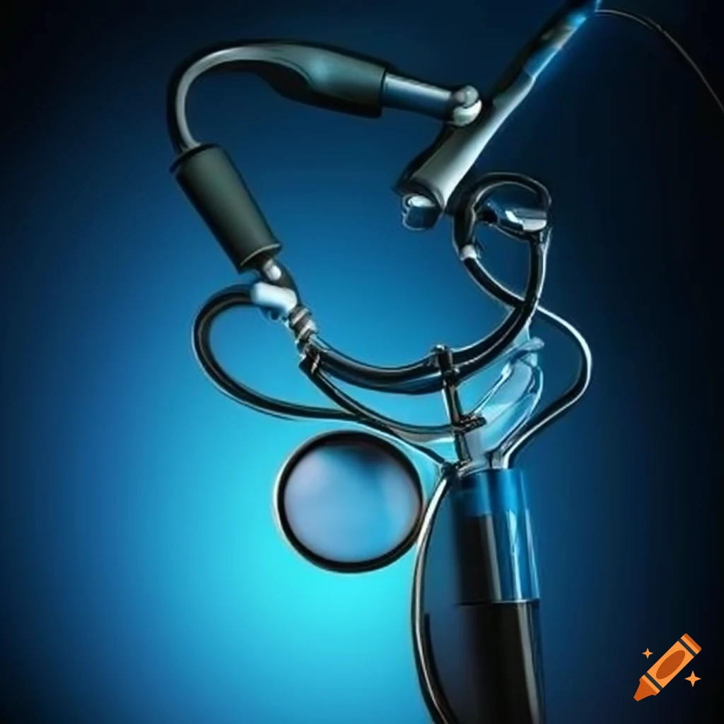 Illustration of medical equipment in an industrial setting