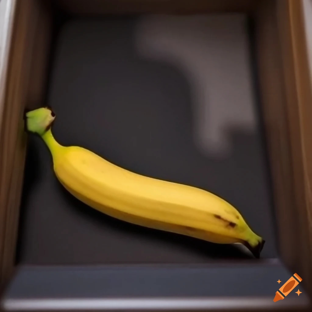 Banana in the top drawer of a nightstand