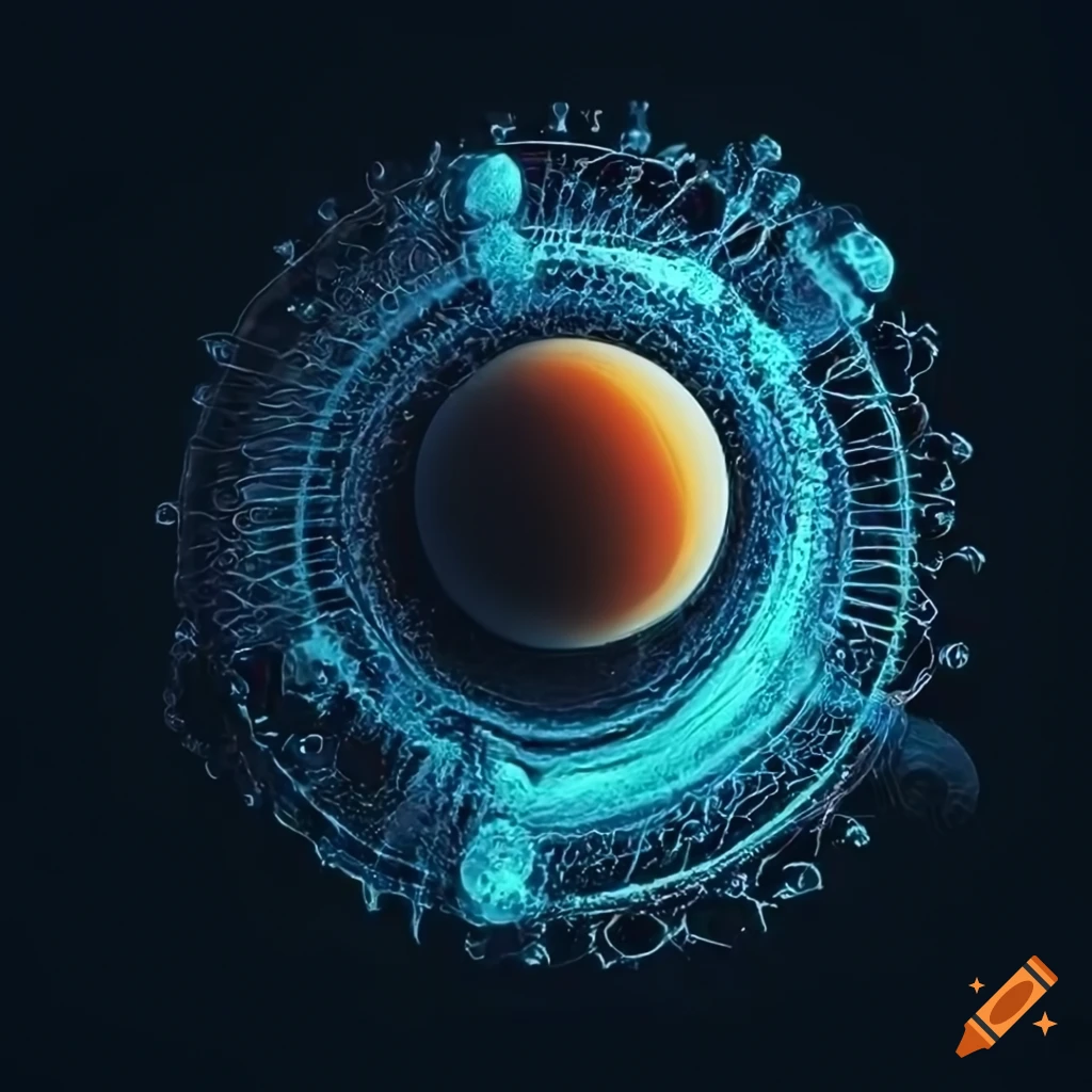 Highly Detailed X ray Image Of C3PO With Metallic And Abstract Elements Highly Detailed X ray Image Of C3PO With Metallic And Abstract Elements