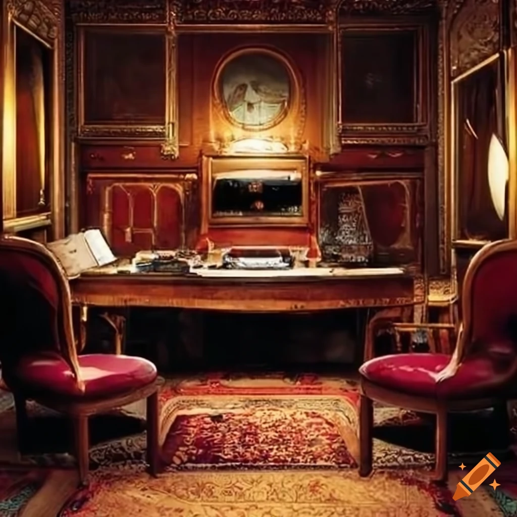 Office of an upscale Italian mobster