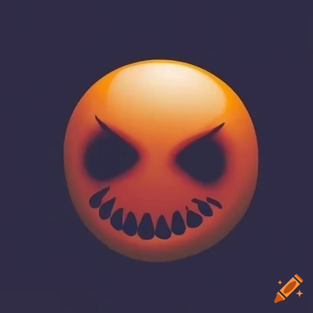 Horror smiley in a dark setting