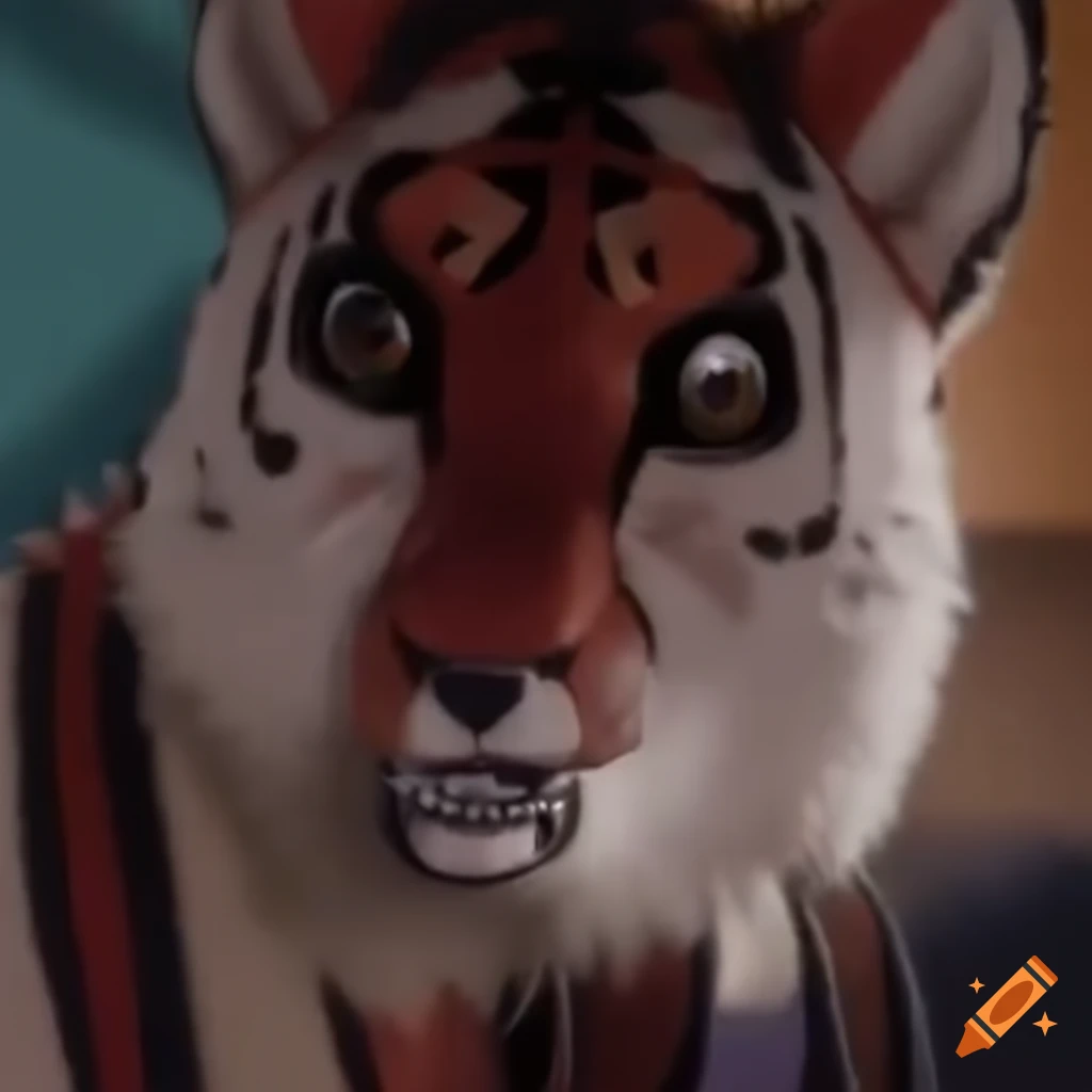 CGI sitcom Japan furry meme featuring a tiger
