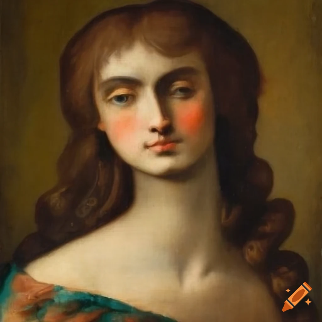 Italian XVIth century painting of body transforming into laurel