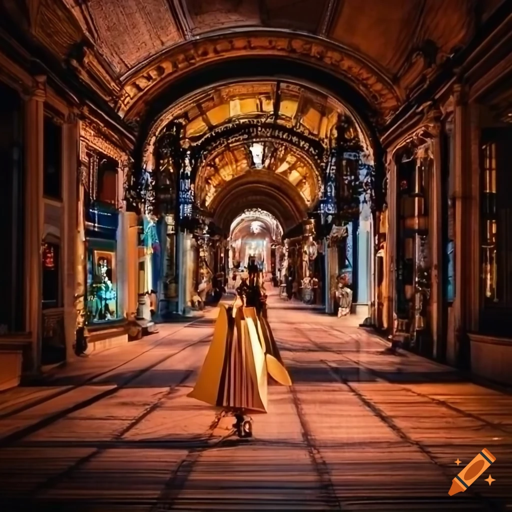 Shopping street in France
