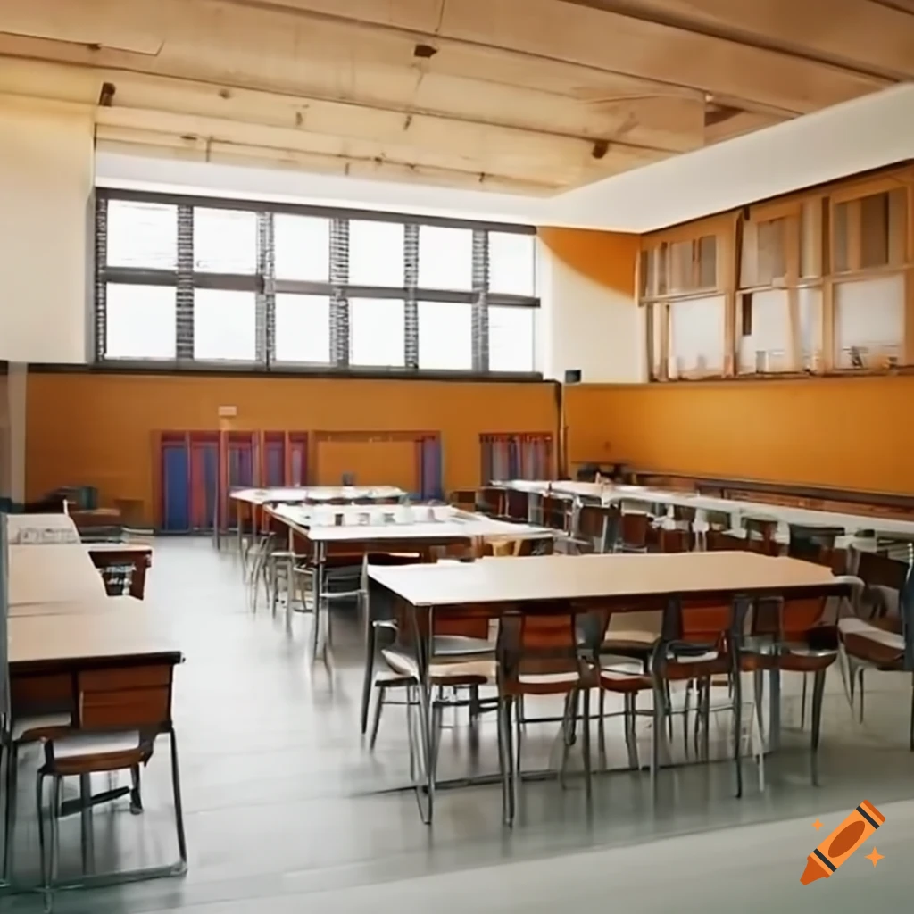 School cafeteria interior