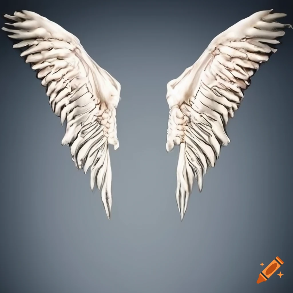 Skeleton bone wings with an elegant design