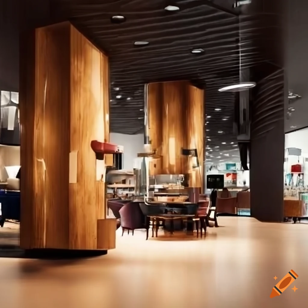 Interior of a shopping mall