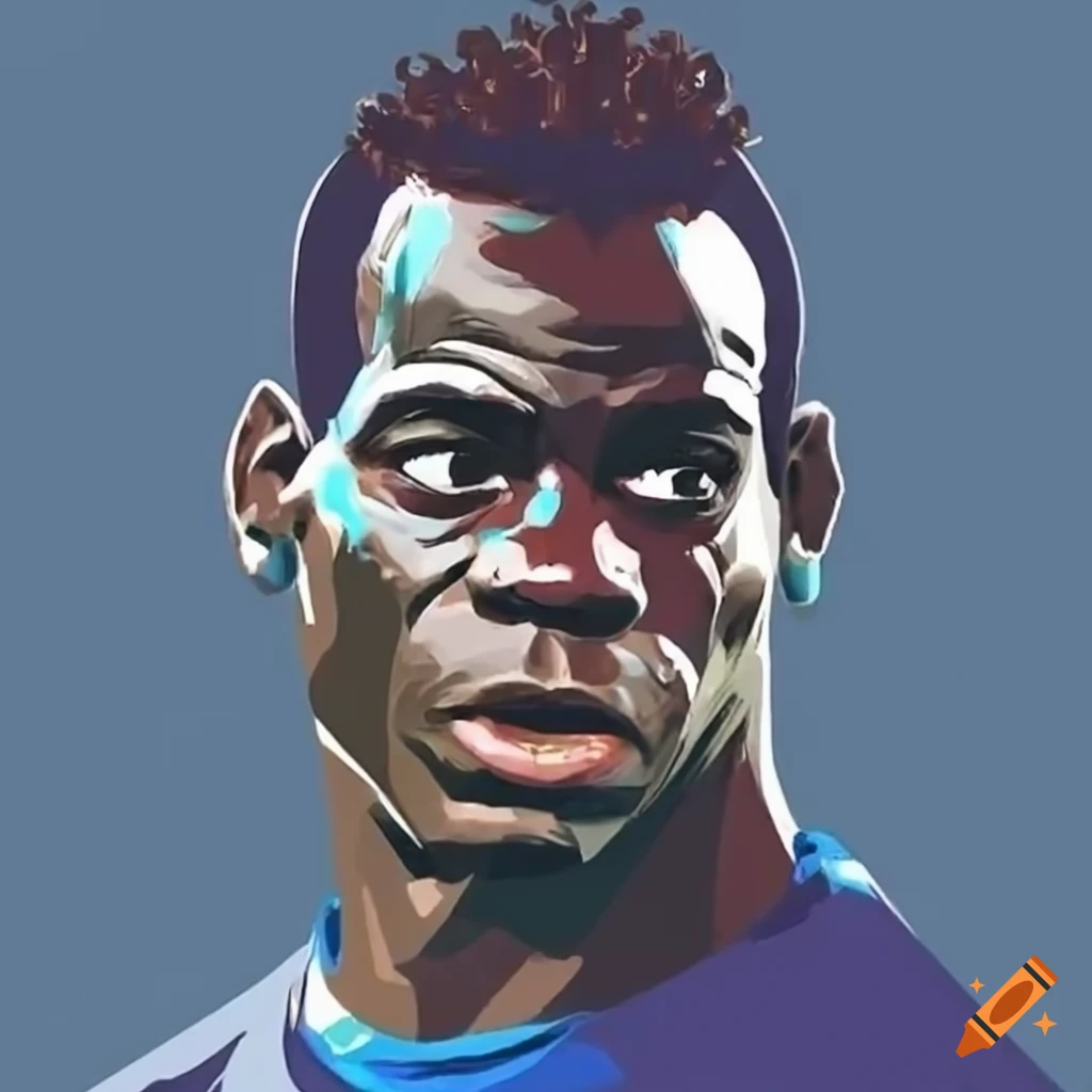 Mario Balotelli playing for Italy