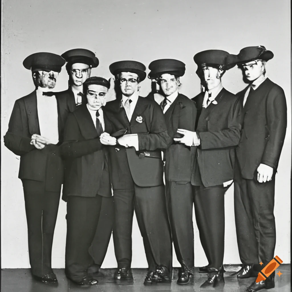 Group photograph of the Ant Hill Mob