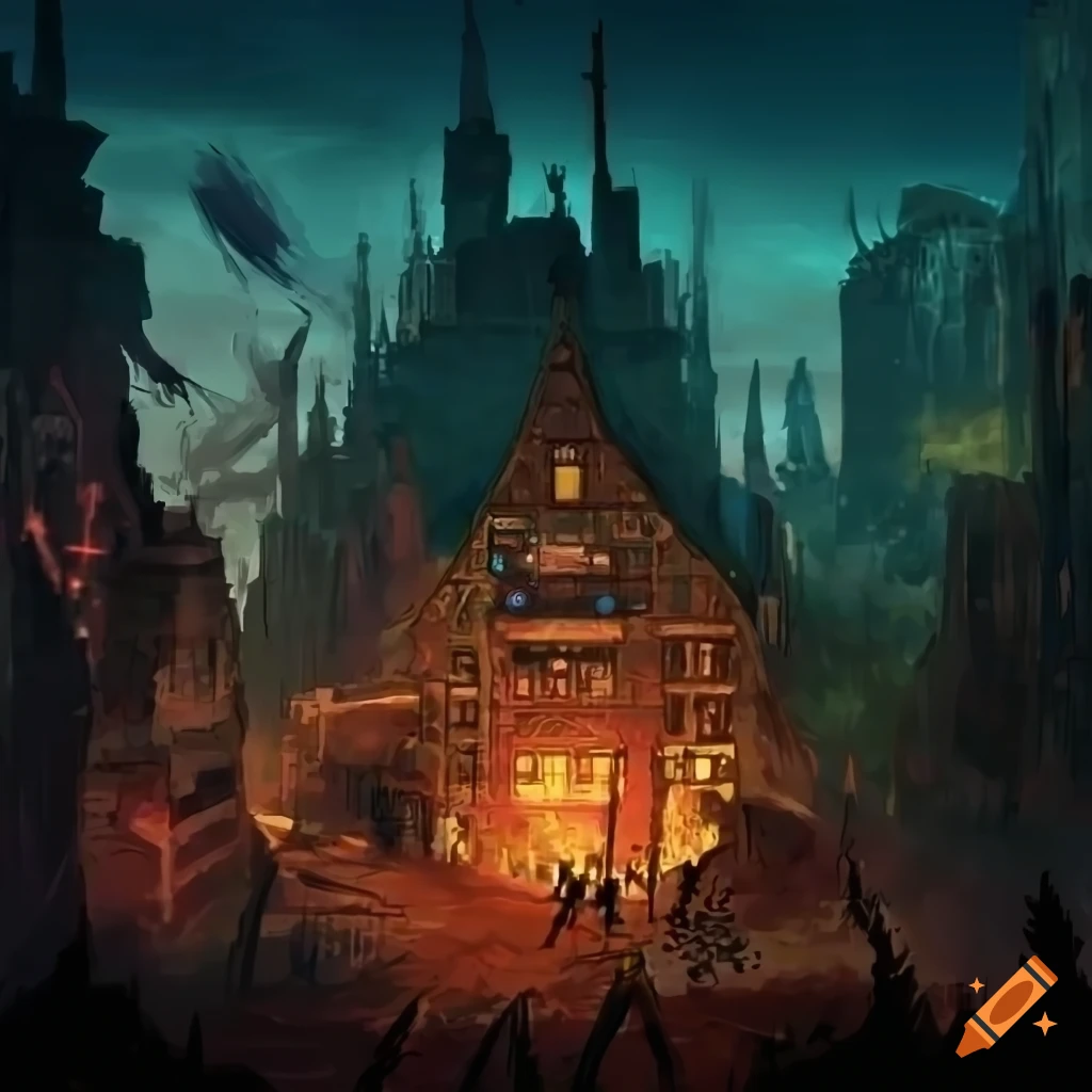 Solarpunk RPG campaign scenery